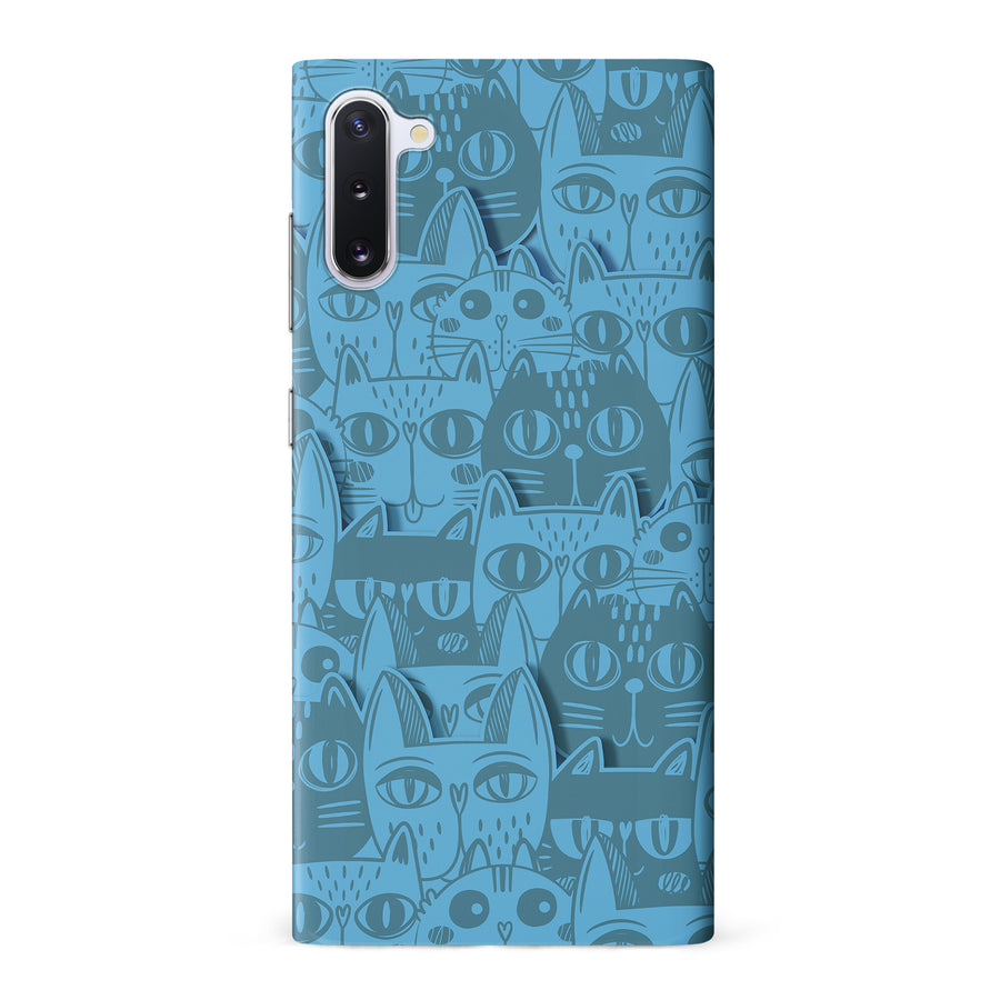 Abstract Cats Art Cat Phone Case - Blue