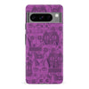 Google Pixel 8 Pro Abstract Cats Art Cat Phone Case - Purple