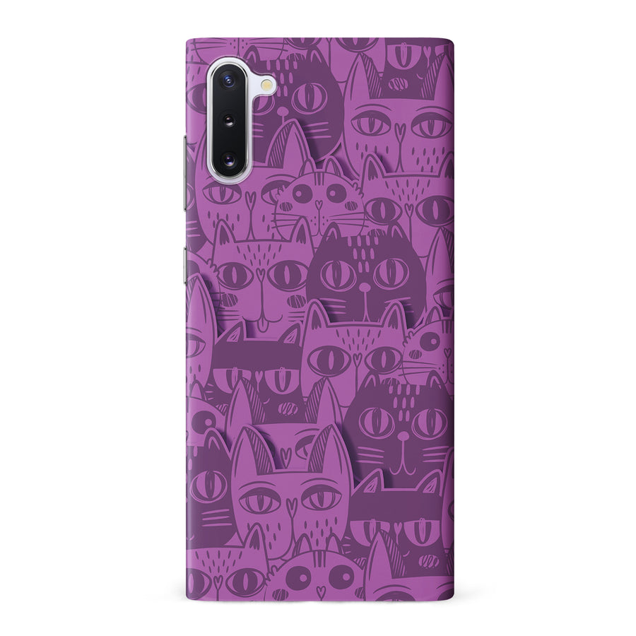 Abstract Cats Art Cat Phone Case - Purple