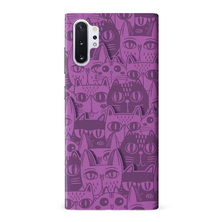 Abstract Cats Art Cat Phone Case - Purple