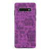 Samsung Galaxy S10 Plus Abstract Cats Art Cat Phone Case - Purple