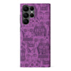 Samsung Galaxy S22 Ultra Abstract Cats Art Cat Phone Case - Purple