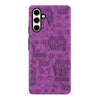 Samsung Galaxy S23 FE Abstract Cats Art Cat Phone Case - Purple