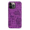 iPhone 13 Pro Max Abstract Cats Art Cat Phone Case - Purple