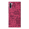 Samsung Galaxy Note 10 Abstract Cats Art Cat Phone Case - Red