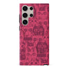 Samsung Galaxy S24 Ultra Abstract Cats Art Cat Phone Case - Red