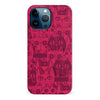iPhone 12 Pro Max Abstract Cats Art Cat Phone Case - Red