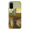 Samsung Galaxy S20 Plus Surreal Cats on Melting Clocks Artistic Cat Phone Case