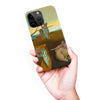 iPhone 15 Pro Max Surreal Cats on Melting Clocks Artistic Cat Phone Case