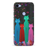 Google Pixel 3A XL Cosmic Cats in Vibrant Colors Space Design Cat Phone Case