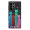 Samsung Galaxy S22 Ultra Cosmic Cats in Vibrant Colors Space Design Cat Phone Case