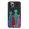 iPhone 11 Pro Max Cosmic Cats in Vibrant Colors Space Design Cat Phone Case