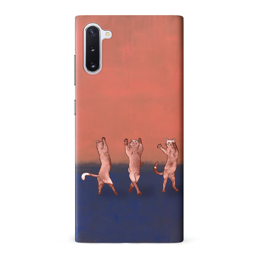 Dancing Rothko Cats on Sunset Gradient Background Cat Phone Case