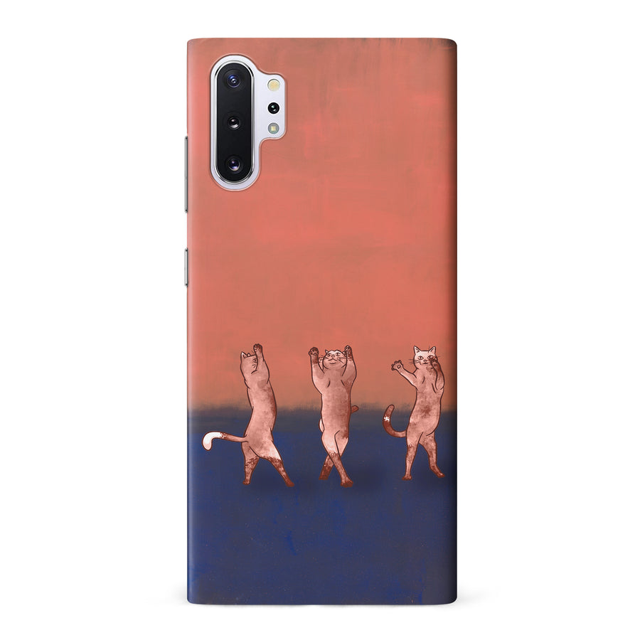 Dancing Rothko Cats on Sunset Gradient Background Cat Phone Case