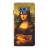 Samsung Galaxy Note 9 Mona Lisa Smiling with Cat Painting Design Cat Phone Case