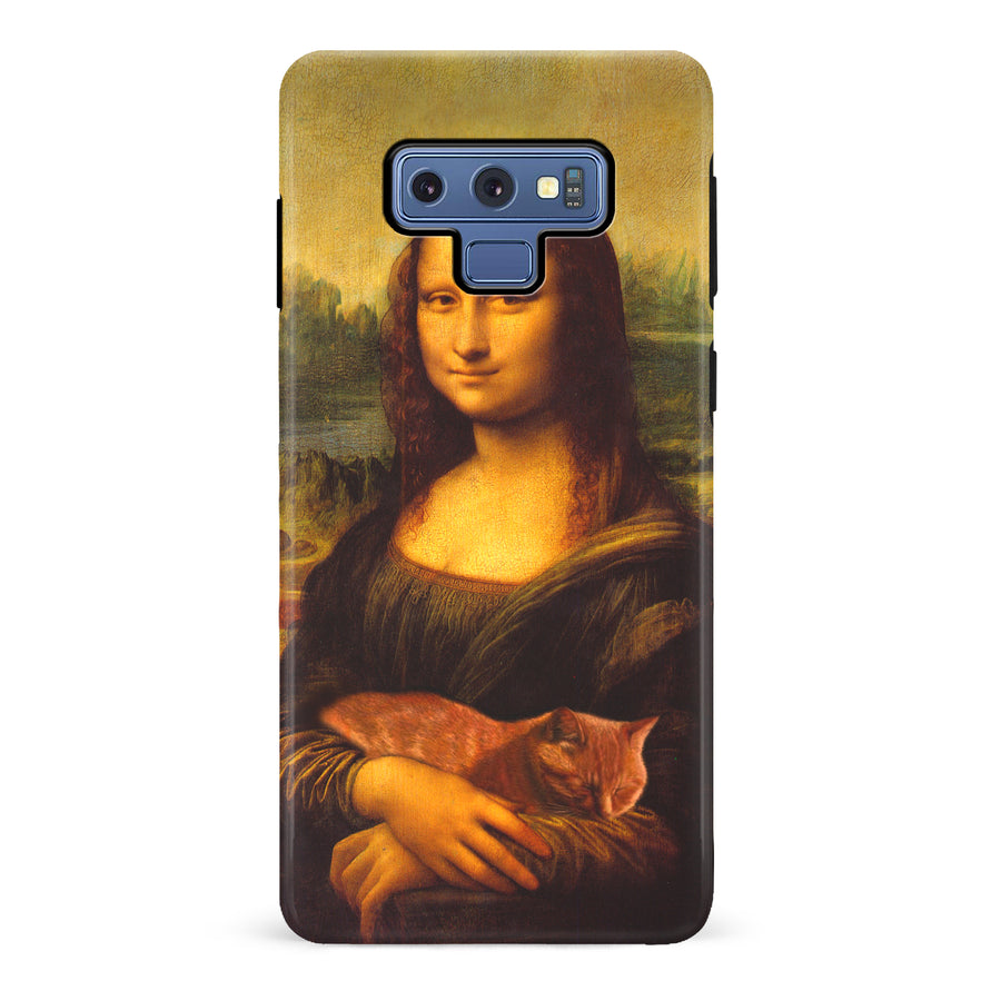 Mona Lisa Smiling with Cat Painting Design Cat Phone Case