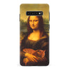Samsung Galaxy S10 Plus Mona Lisa Smiling with Cat Painting Design Cat Phone Case