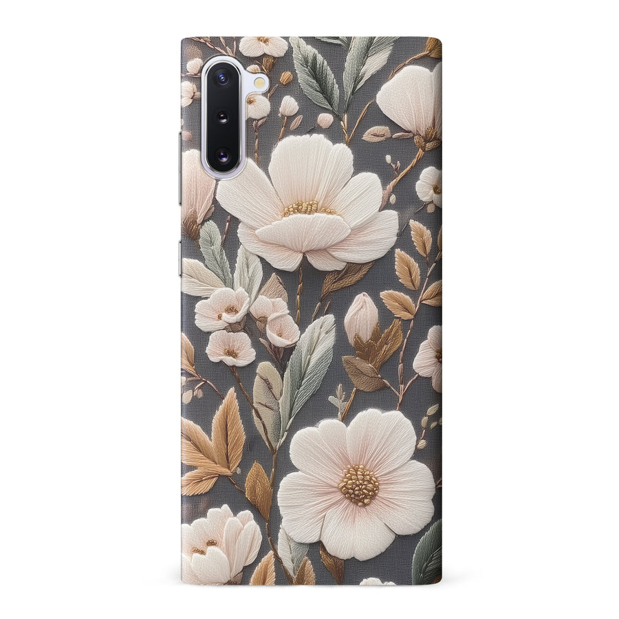 Samsung Galaxy Note 10 Floral Serenity Embroidery Style Floral Phone Case