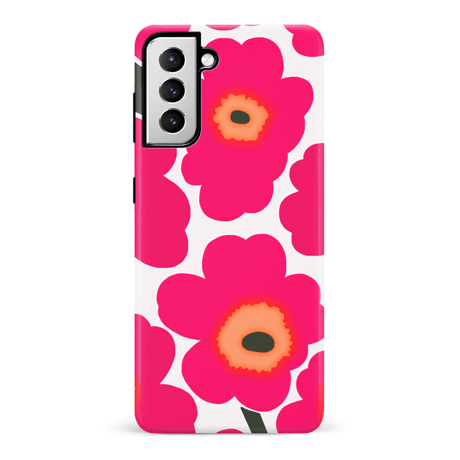 Bold Bloom Burst Floral Phone Case - Pink