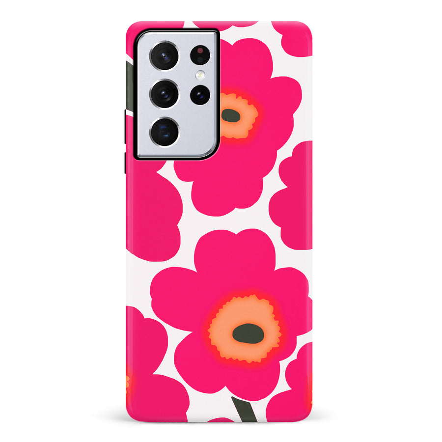 Bold Bloom Burst Floral Phone Case - Pink