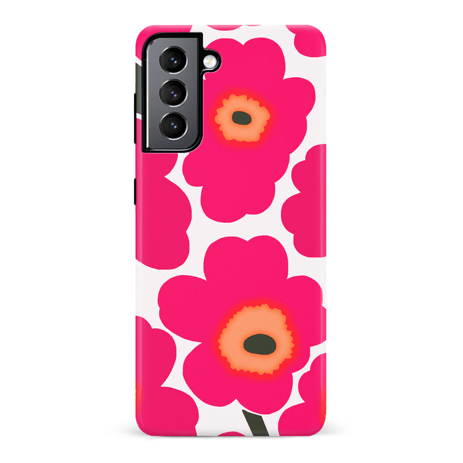 Bold Bloom Burst Floral Phone Case - Pink