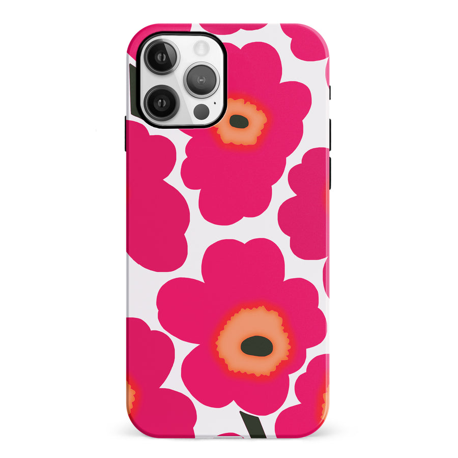 Bold Bloom Burst Floral Phone Case - Pink