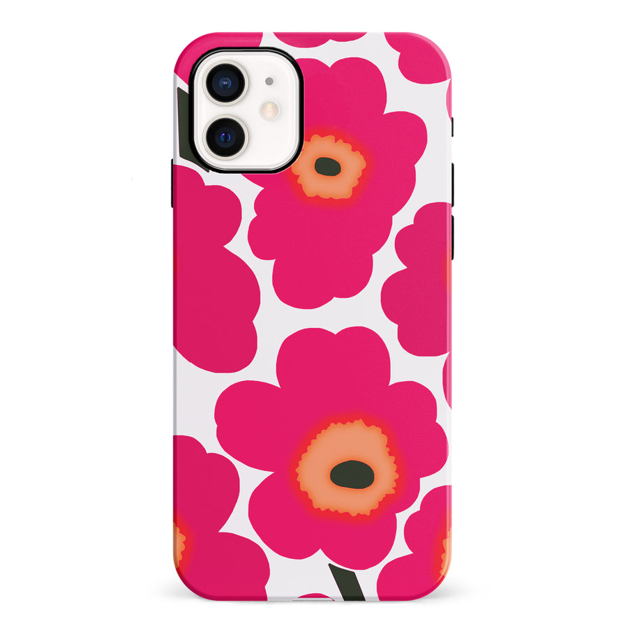 Bold Bloom Burst Floral Phone Case - Pink