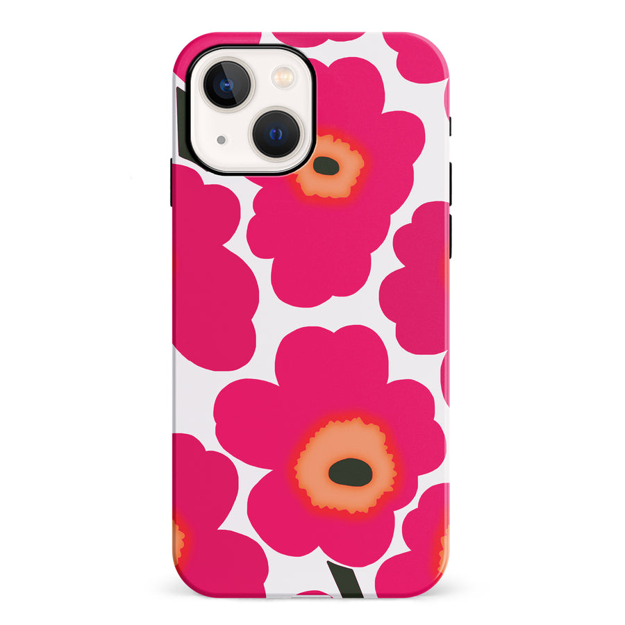 Bold Bloom Burst Floral Phone Case - Pink