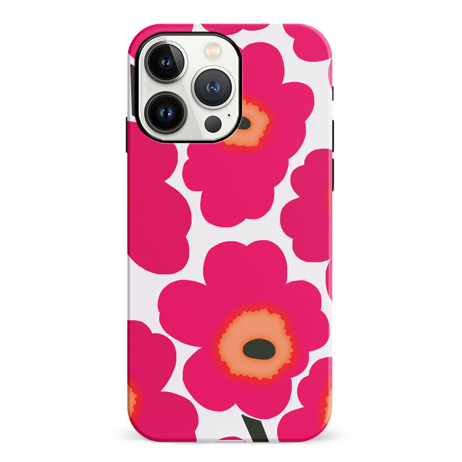 Bold Bloom Burst Floral Phone Case - Pink