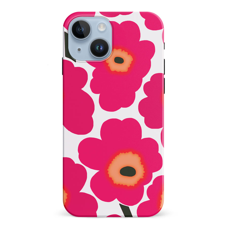 Bold Bloom Burst Floral Phone Case - Pink