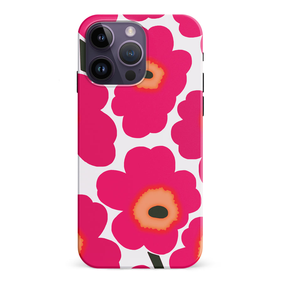 Bold Bloom Burst Floral Phone Case - Pink