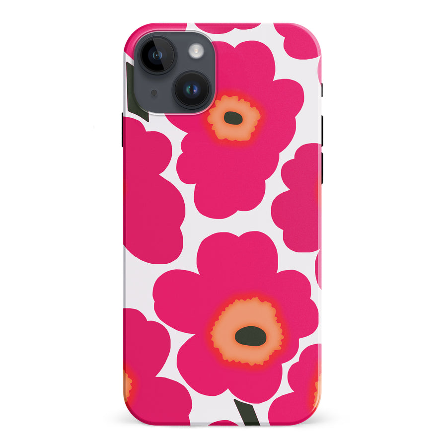 Bold Bloom Burst Floral Phone Case - Pink