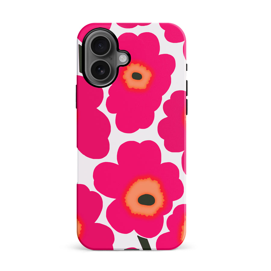 Bold Bloom Burst Floral Phone Case - Pink