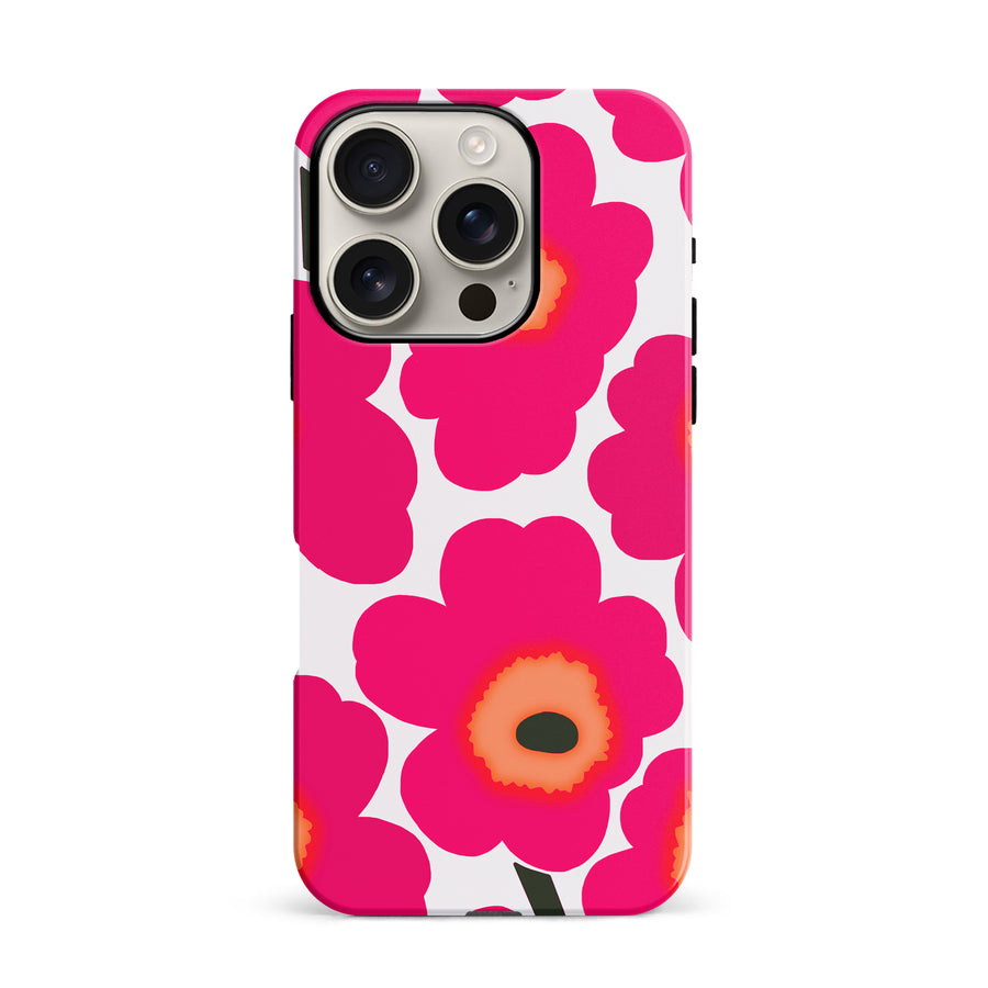 Bold Bloom Burst Floral Phone Case - Pink