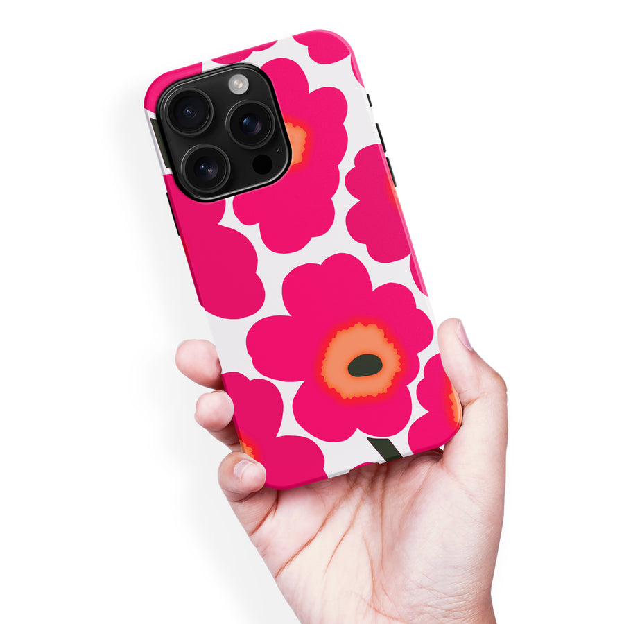 Bold Bloom Burst Floral Phone Case - Pink