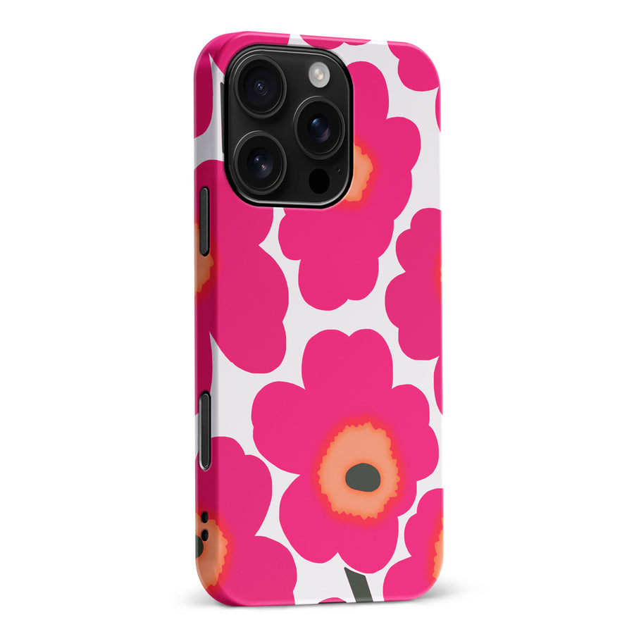 Bold Bloom Burst Floral Phone Case - Pink