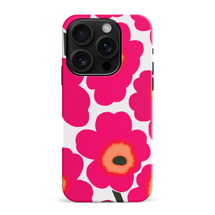 Bold Bloom Burst Floral Phone Case - Pink