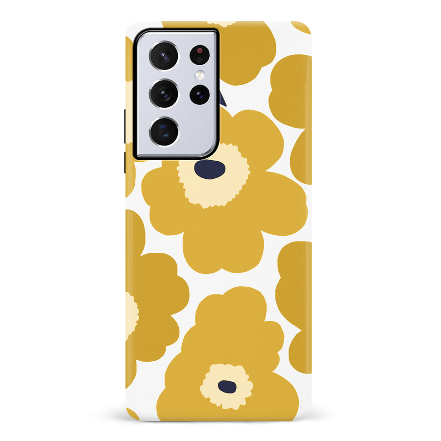 Bold Bloom Burst Floral Phone Case - Yellow