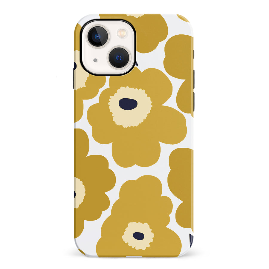 Bold Bloom Burst Floral Phone Case - Yellow