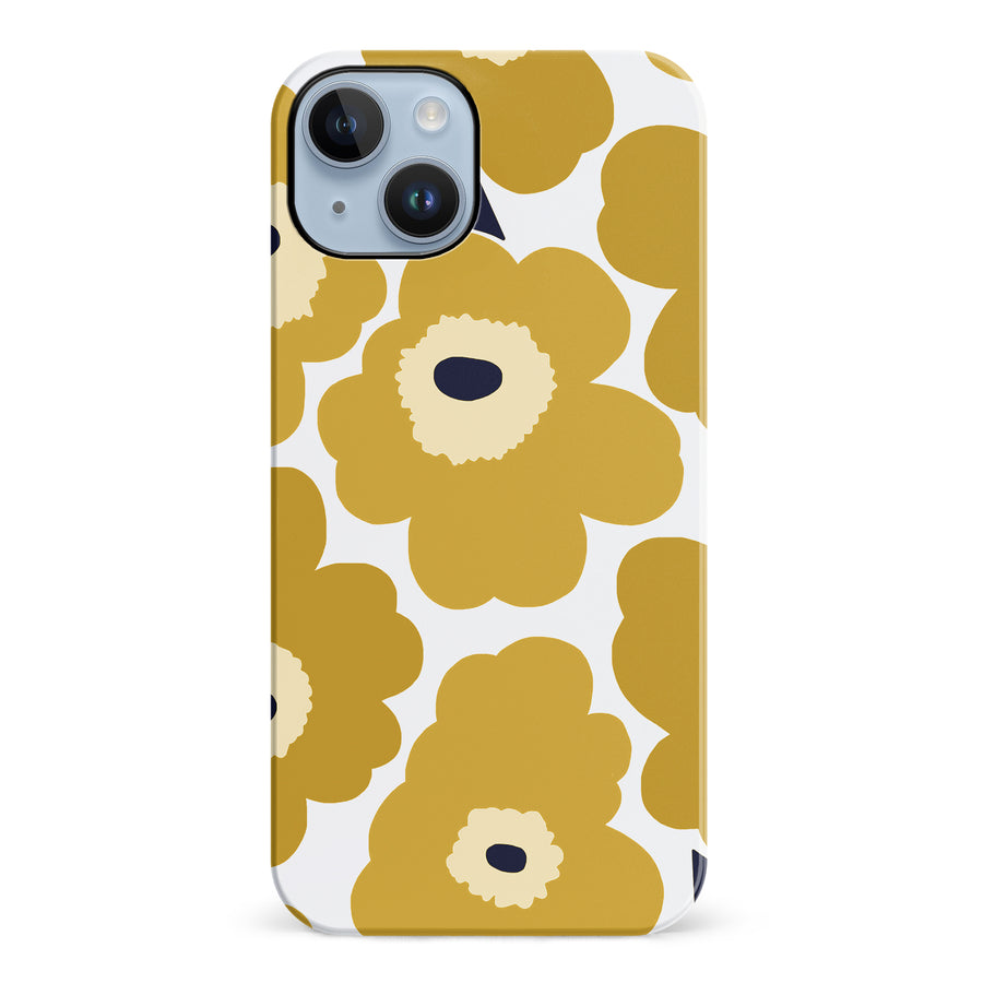 Bold Bloom Burst Floral Phone Case - Yellow