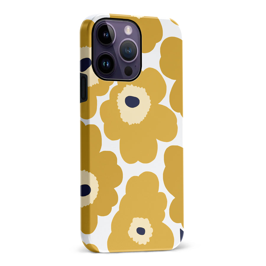 Bold Bloom Burst Floral Phone Case - Yellow