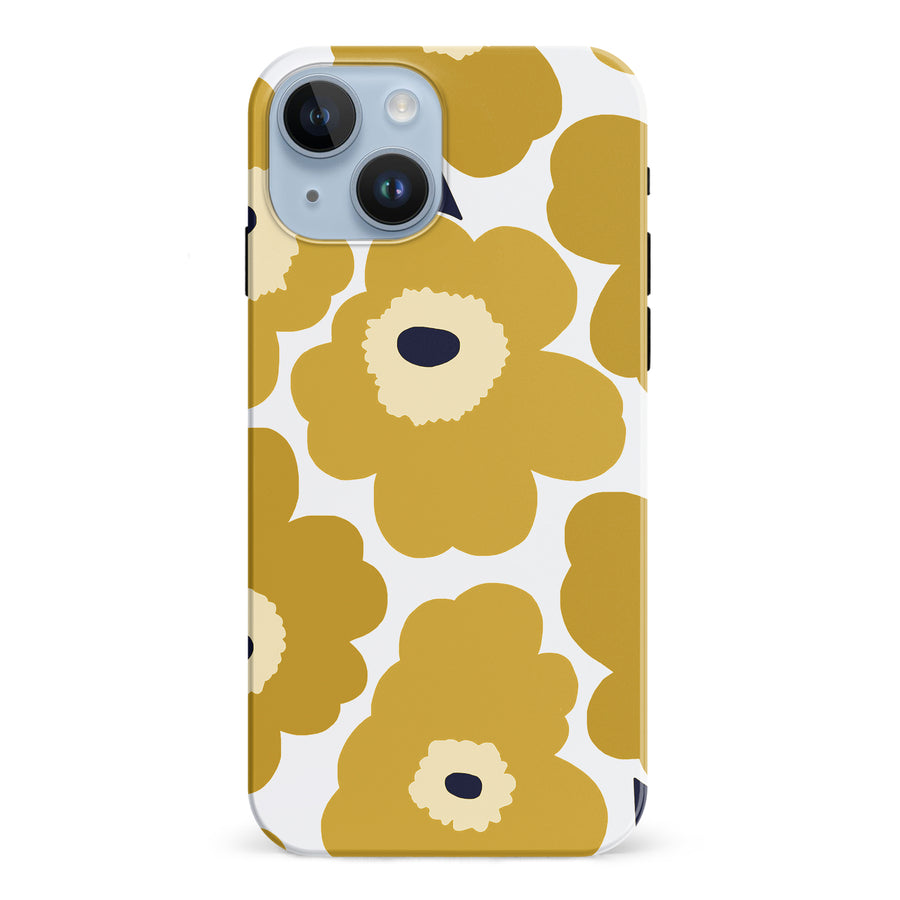 Bold Bloom Burst Floral Phone Case - Yellow