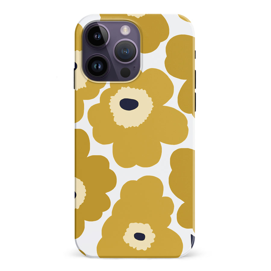 Bold Bloom Burst Floral Phone Case - Yellow