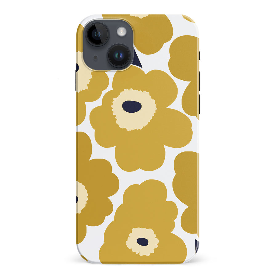 Bold Bloom Burst Floral Phone Case - Yellow