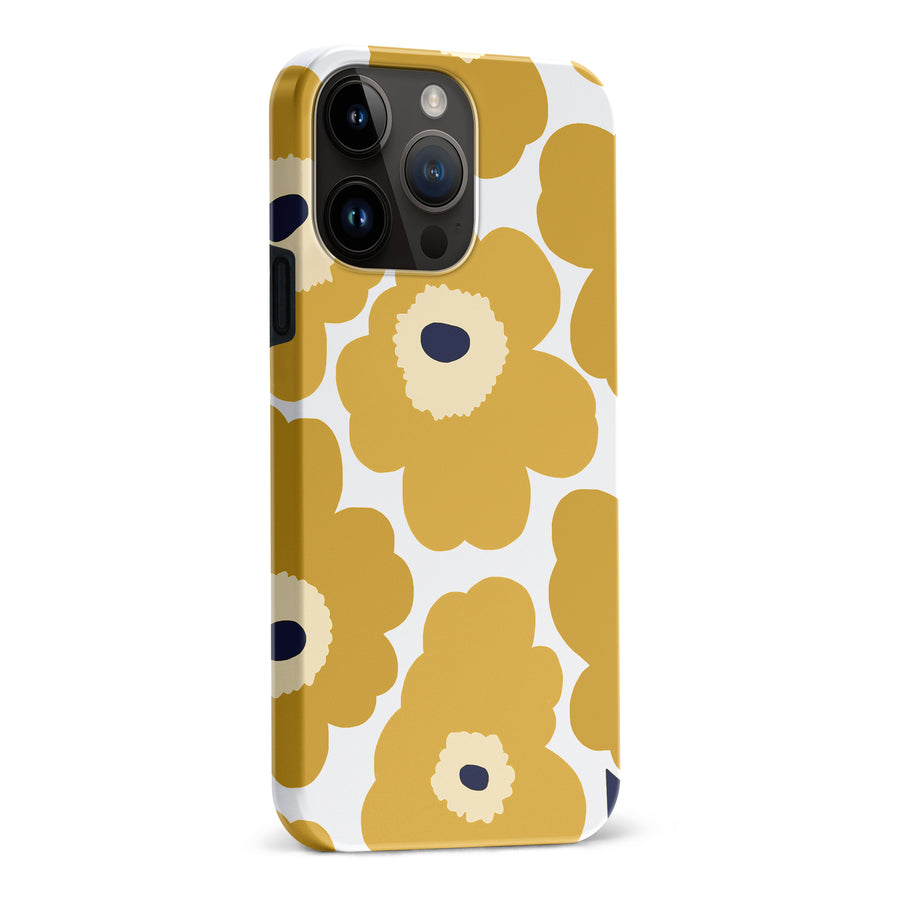 Bold Bloom Burst Floral Phone Case - Yellow