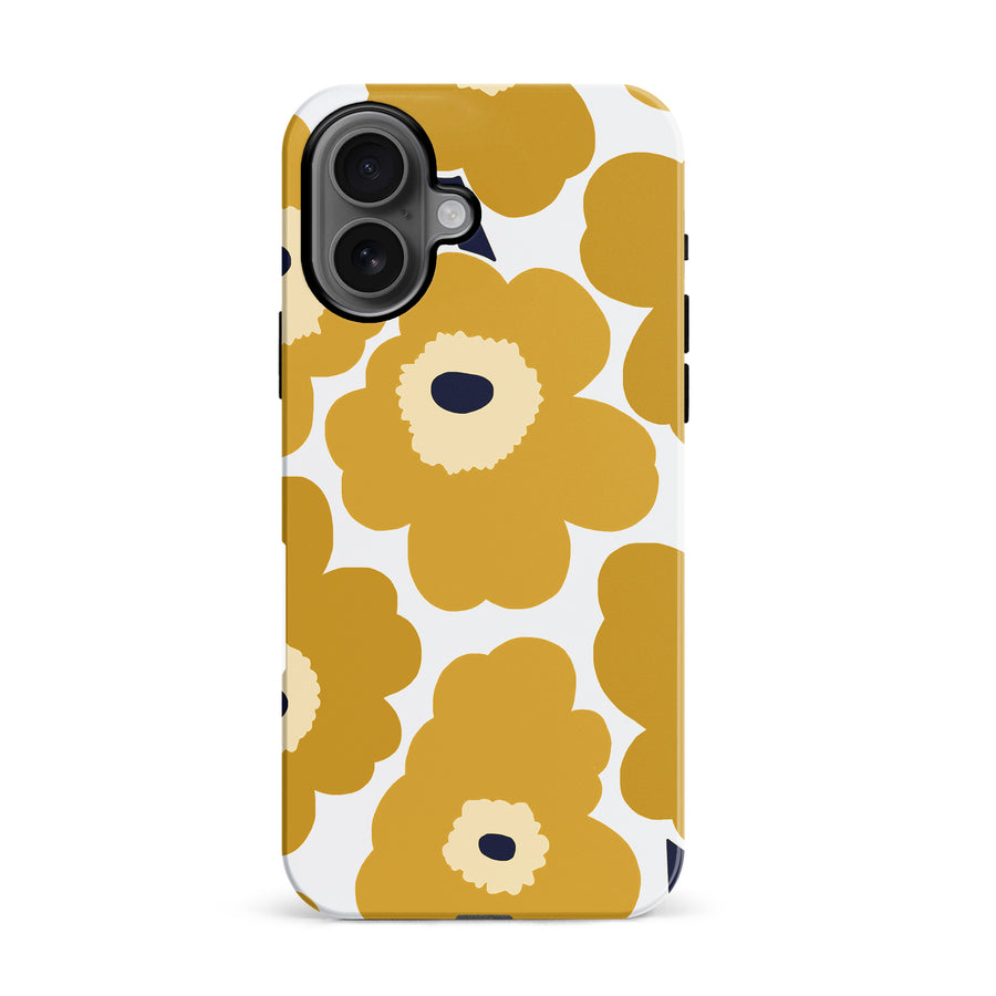 Bold Bloom Burst Floral Phone Case - Yellow