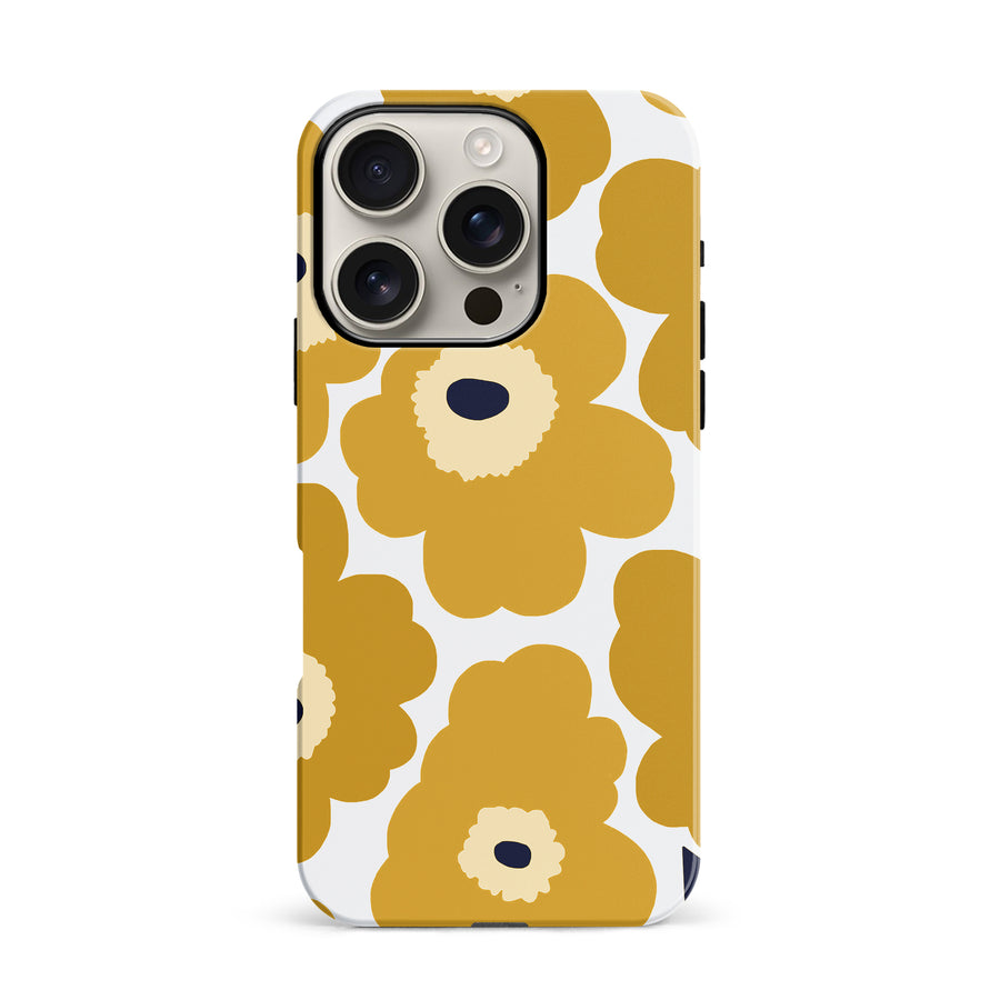 Bold Bloom Burst Floral Phone Case - Yellow