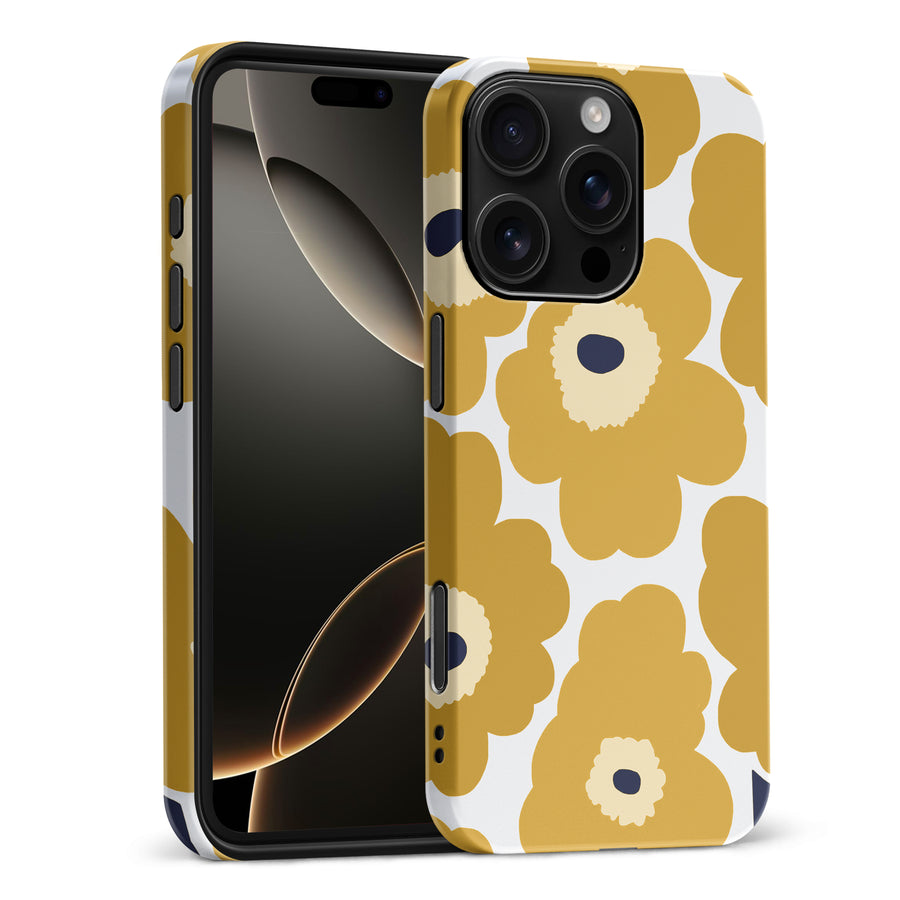 Bold Bloom Burst Floral Phone Case - Yellow