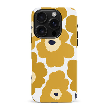 iPhone 16 Pro Max Bold Bloom Burst Floral Phone Case - Yellow