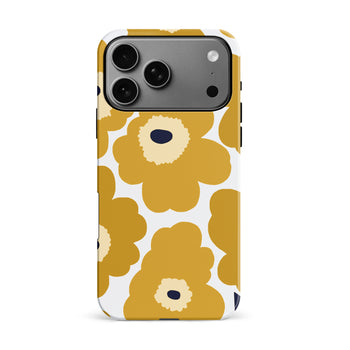 iPhone 17 Pro Max Bold Bloom Burst Floral Phone Case Yellow